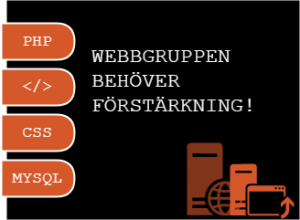 Webbgruppen behöver förstärkning